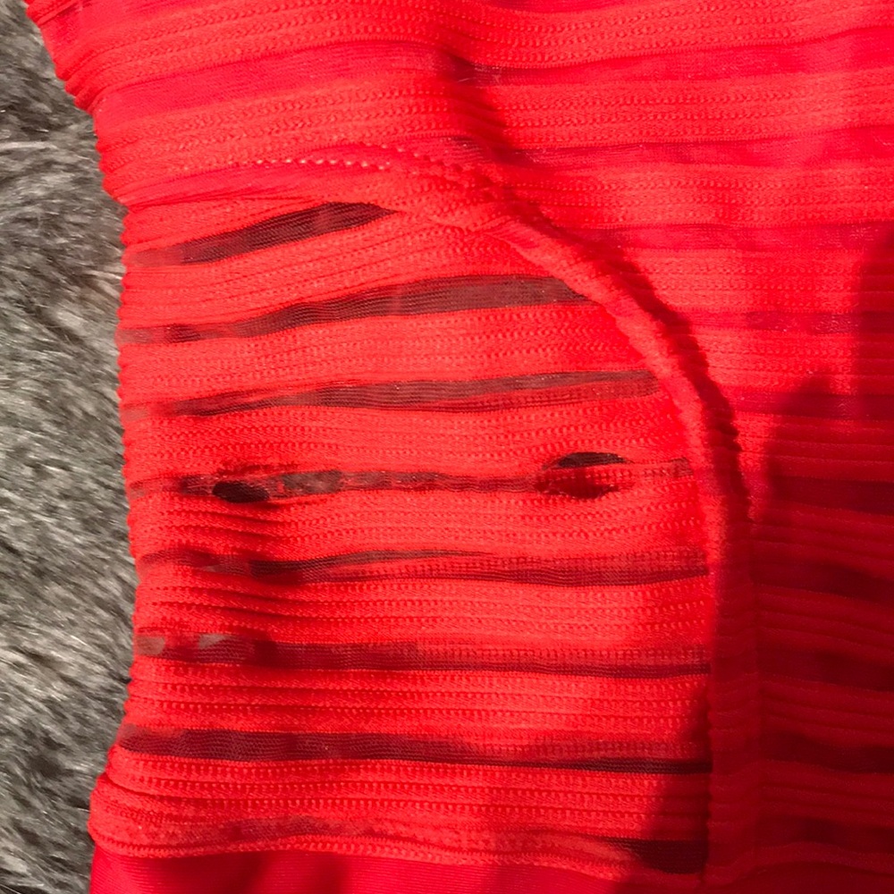 Red one piece. Size small. - Picture 5 of 6